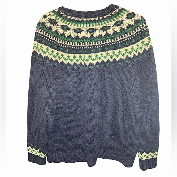Vintage 1990’s L.L. Bean 100% Lamb’s Wool “Fair Isle” knit sweater - Picture 3 of 8